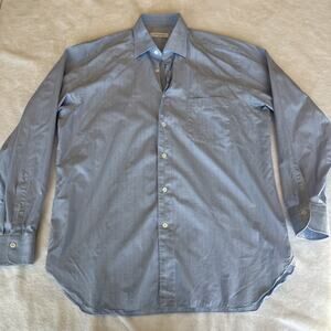 Ermenegildo Zegna Button Up Dress Shirt Light Blue Men XL